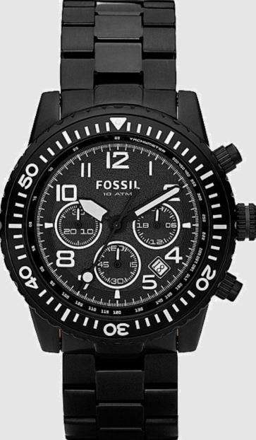 Watch strap Fossil CH2628 Stainless steel Black 22mm